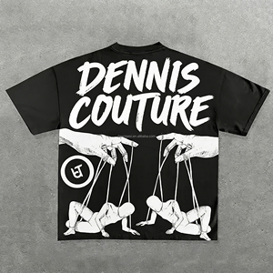 Camisetas de Diseño Personalizadas con Impresión en Serigrafía Extra Grande, 100% Algodón, Estilo Vintage, Corte Holgado, Camisetas Gráficas para Hombre - Product Image 1