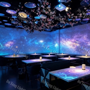 Projecteur interactif immersif pour les espaces de restauration thématiques avec des effets de projection 3D sur les murs et le sol - Product Image 3