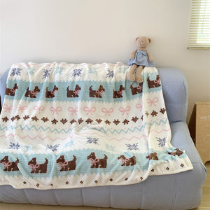 <span class=keywords><strong>Limeng</strong></span> ผ้าห่มพกพาผ้ากำมะหยี่บาง100% เป็นมิตรกับสิ่งแวดล้อมลายการ์ตูนสไตล์ยุโรปอเมริกันฤดูร้อน - Product Image 5