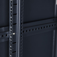 Armoire réseau noire de haute qualité, meuble de Center de données posé au sol, support de serveur à cadre ouvert de 19 pouces