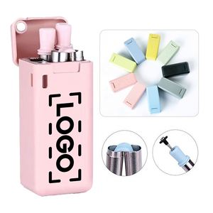 Paille à boire pliable en acier inoxydable 304 sans BPA, personnalisable avec logo, en promotion, avec brosse de nettoyage - Product Image 2