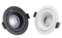 Spot en aluminium anti-éblouissement Dim to Warm Dali Ceil Spot Light Moderne 8-12W COB LED Downlights Réglable Degré Recess Spot Lamp