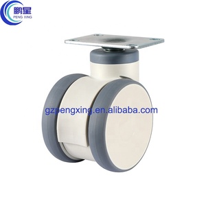 Pengxing गर्म बिक्री 3 इंच 4 इंच 5 इंच चिकित्सा ढलाईकार पीए + Tpr सभी प्लास्टिक कुंडा प्लेट आईसीयू डबल ब्रेक के साथ ढलाईकार पहिया - Product Image 2