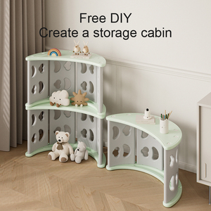 Trẻ em trượt & leo núi 5-trong 1plastic Toddler chơi Set với Rocker hoạt động bảng & lưu trữ trong nhà ngoài trời hoạt động trung tâm chơi - Product Image 3