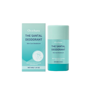 Déodorant Santal unisexe pour le soin de la peau, stick 40g, parfum naturel, ingrédients à base de plantes, céramide, bois de santal, pour adultes - Product Image 1