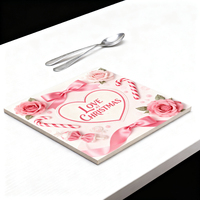 Carreaux de céramique personnalisables par sublimation Topjlh en gros pour cadeaux d'entreprise, décoration de bureau et entreprises à grande échelle