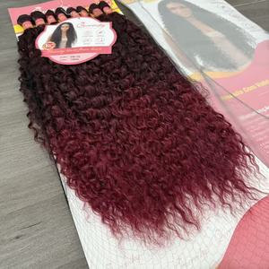 Perruque tressée au crochet en fibre haute température, style vague d'eau, double trame, 100 % cheveux synthétiques, style africain pour femme – Grande Vente - Product Image 6