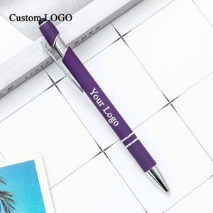 Metal Stylus Tip Click Ballpoint <b>Pen</b> with Soft Touch Coating, Bulk Order Promotional <b>Pen</b> - Product Image 1