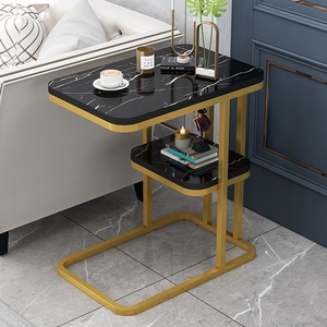Modern Versatile Freestanding Metal Cubby Shelf round <strong>Pattern</strong> Side <strong>Table</strong> for Living Room Coffee <strong>Table</strong> Sofa <strong>Table</strong> Storage Shelf - Product Image 2