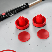 Table de hockey sur air pliable XLAN de 48 pouces pour la famille, ensemble de jeu de hockey sportif pliable avec 2 rondelles, 2 poussoirs, salle de jeux à domicile