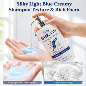 Champú OEM ODM con Biotina para el Crecimiento del Cabello y Revitalización del Cuero Cabelludo, Limpieza Profunda con Péptidos de Cobre GHK-Cu para Cabello Fino - Product Image 3