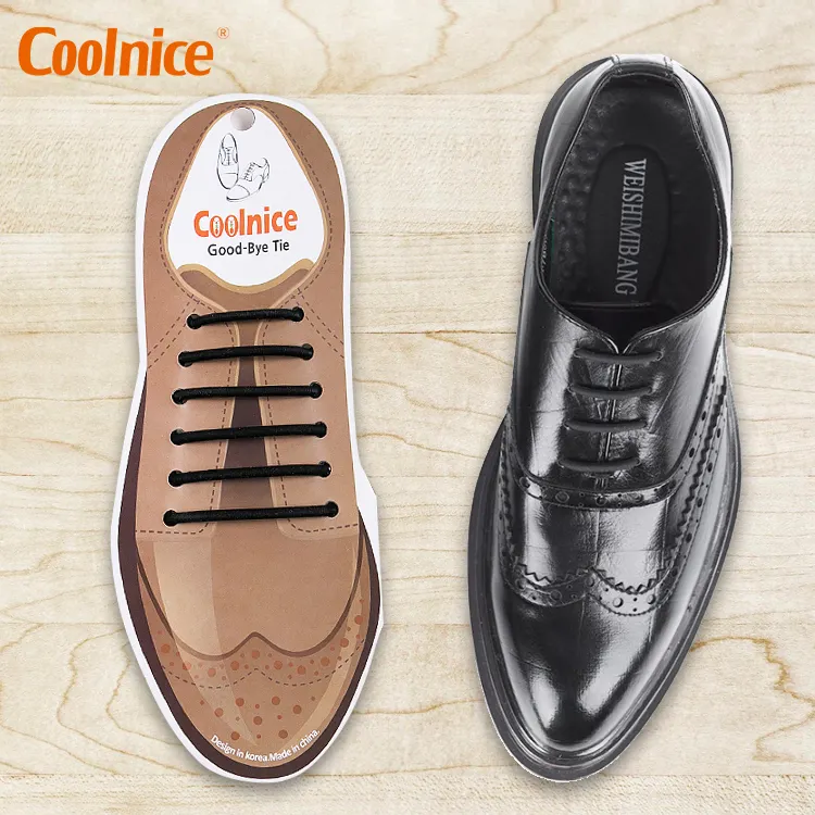 Leather shoes for men flat leather shoelaces waxed cotton shoe laces for dress shoelaces