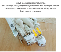Sillón de Masaje Inteligente Super 4D Pro, Gravedad Cero, Masaje de Tejido Profundo, Estiramiento Robótico de Piernas y Brazos, Masaje Deslizante, Reclinable con Riel SL