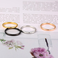 Luxus Fine Jewelry Trendy Simple Blank Edelstahl 316L Ringe Frauen 18K God Plated Ring Schmuck Hersteller