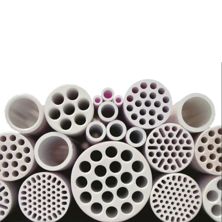 Porous Refractory Alumina Inclined Ceramic Filter Tube 95% 99% Al2o3 Alumina Ceramic Tube