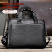 Sac à bandoulière pour ordinateur portable en cuir véritable pour hommes, 15,6 pouces, grande capacité, imperméable, super léger, réduction de la charge