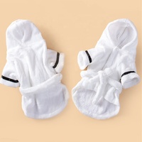 Peignoir de bain pour animaux de compagnie à séchage rapide pour chiens et chats, serviette de bain à capuche absorbante réglable, accessoires pour chats, vêtements pour chiens pour animaux de compagnie