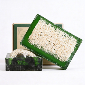 OEM Natural Loofah <b>Soap</b> Green Tea Handmade Essential Oil Bath Bar Exfoliating Anti-Acne Cleansing Massage Moisturizing Man Woman - Product Image 4
