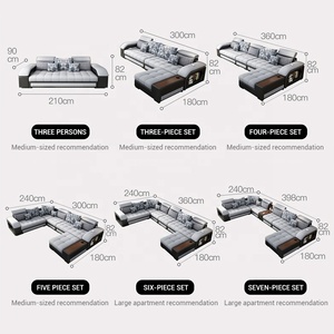 Bộ nội thất phòng khách hiện đại thiết kế Ý, chất liệu vải bọc màu xám cao cấp, ghế sofa sang trọng - Product Image 3