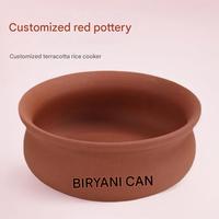 Pot en céramique de terre cuite écologique pour Biryani indien classique, plat de riz en porcelaine fine