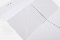 Boîte cadeau magnétique pliable en forme de livre blanc avec ruban en soie, logo personnalisé, papier recyclé, emballage de luxe pour la vente au détail