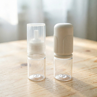 Nouvelles bouteilles en plastique transparentes personnalisables de 5 ml, 10 ml, 15 ml pour jus, liquides et huiles, avec bouchon sécurité enfant et compte-gouttes à pression