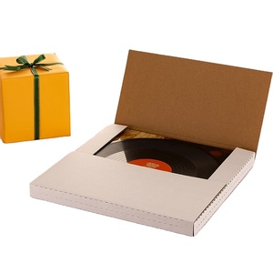 Record Mailers 13 "L x 13" B x 1 "L LP Album Mailing Box, 25er Pack Vinyl Versand boxen, weiße Wellpappe Geschenk box mit Fr