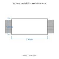 Circuit intégré compact de contrôle industriel SN74LVC1G07DRYR SOT-553 5 broches