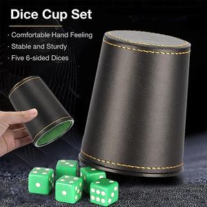 Bar bere gioco d'azzardo Poker giochi adulti del sesso a buon mercato personalizzato in pelle casinò Shaker dadi Cup - Product Image 4