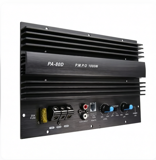 12V 1000W Speaker Subwoofer Bass Module High Power Car Audio Accessories Mono Channel Durable Amp For Car Modification PA-80D