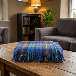 Couvertures en jacquard 100 % laine écologiques à motif tartan – Confort douillet, tailles et couleurs personnalisables, vente en gros disponible - Product Image 3