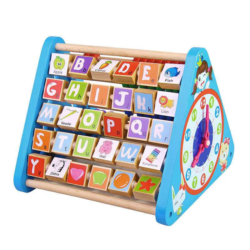 Детские игрушки счеты математические коробка развивающие деревянные многофункциональная деревянная упаковка CDN-8678 Эко-дружественных красочный En71 в размерах может составлять 2 шт.