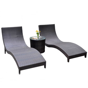Chaise longue en rotin durable pour l'extérieur, meubles de patio pour la piscine, chaise longue imperméable pour hôtel, villa, jardin, plage, directement de l'usine - Product Image 5