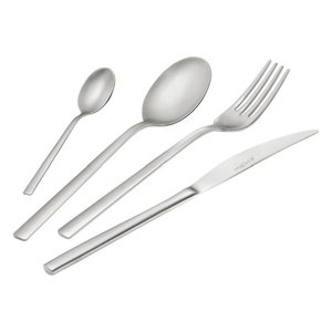 24-piece stainless steel cutlery set FASHION <b>SANDBLASTED</b> Satin chrome COF24FH TSA - Product Image 1
