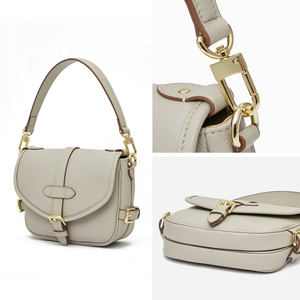 Sac bandoulière en cuir véritable pour femme, très tendance, sacoche de bras à la mode pour femme - Product Image 6