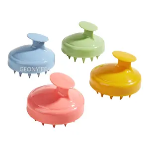 Soft Silicone Shampoo Brush Hair Salon Home Massage Shampoo Brush Scalp Cleaning Bath Comb Hairdressing Tool