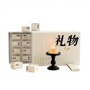 Juego <span class=keywords><strong>de</strong></span> Regalo <span class=keywords><strong>de</strong></span> Velas Aromáticas con Poesía Personalizada <span class=keywords><strong>de</strong></span> Fábrica, Vela <span class=keywords><strong>de</strong></span> Té Pequeña Hecha a Mano para Cumpleaños con Mensajes Secretos - Product Image 1