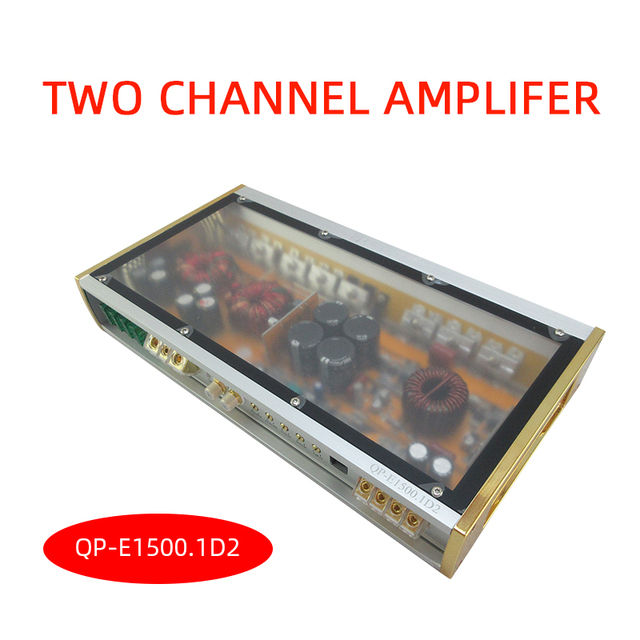 Car Audio Amplifier 2 Channel Amplifier Class D 1600W *1ch Q-PERTORS Brand QP-E1500.1D2