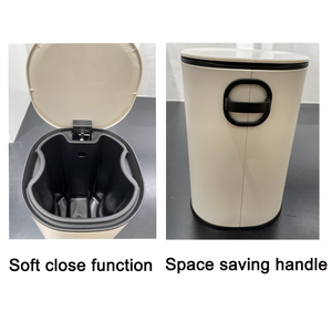 5 Lít Phòng Khách Hình Chữ Nhật Bước Đạp Mềm Gần 5 Lít Mini Mạ Kẽm Kim Loại Sang Trọng Vàng Thùng Rác Có Thể - Product Image 6