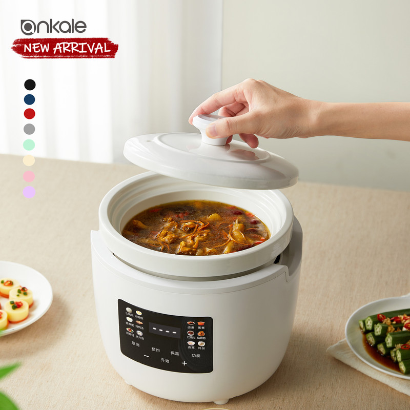 3L White Household Appliances Soup Cooking