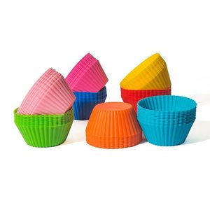 Moules <span class=keywords><strong>à</strong></span> muffins en silicone durables de style carré pour la pâtisserie familiale quotidienne, matériau épaissi pour une utilisation durable en cuisine - Product Image 4