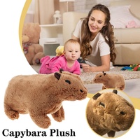 Peluche Capybara Personnalisée Mignonne Super Douce, Jouet en Peluche Rempli de Coton PP, Cadeau d'Anniversaire, Taille 20cm, Couleur Personnalisée, Certifié CE