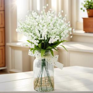 Vente en gros Offre Spéciale Fleurs artificielles luxueuses Muguet Décoration de la maison Décoration de jardin de mariage - Product Image 1