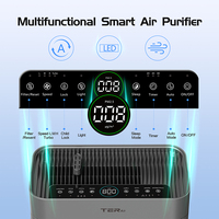 Penjualan Terlaris 2026 Pembersih Udara Elektrik Filter HEPA H13 Kontrol Jarak Jauh Ruangan Besar 2200 kaki persegi Hewan Peliharaan Layar AQI Mode Tidur Aromaterapi