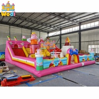 Parc à thème gonflable pour enfants et adultes, certifié CE, fabrication OEM disponible, directement de l'usine, souffleur pour événements, résistant aux UV, robuste