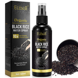 ELbbuB Castor Oil Ginger <strong>Organic</strong> Fermented 120ml Black Rice Water Biotin <strong>Spray</strong> Natural <strong>Hair</strong> Growth Serum for Woman - Product Image 3