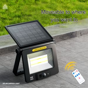 Luz de jardín solar para exteriores con control remoto inalámbrico, lámpara activada por movimiento, linterna de detección PIR, lámpara de pasillo, resistente al agua - Product Image 4