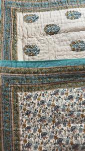 Indian Manufacturer Latest Printed Vintage Indian Kantha <b>Quilt</b> Hand Stitched Cotton Printed Pattern for <b>Bedspread</b> Gudari/Blanket - Product Image 2
