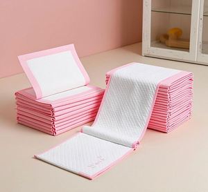 Fashionable Disposable Biodegradable Waterproof Pink Urine Pads High Water Absorption Capacity Pet Potty Training Aids - Product Image 3
