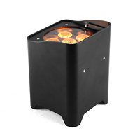 Projecteurs extérieurs IP65 à batterie 6x10W RGBWAUV LED sans fil avec télécommande DMX/WiFi pour scène, mariages et événements